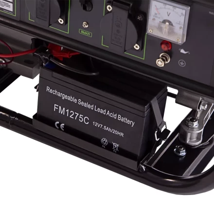 Генератор бензиновый БС-3500Э, 3.2 кВт, 230В, 4-х тактный, 15 л, электростартер Сибртех 94538 купить в Челябинске