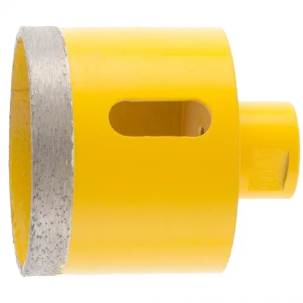 Сверло алмазное по керамограниту 68мм мокрое резание М14 DENZEL 72693 купить в Челябинске