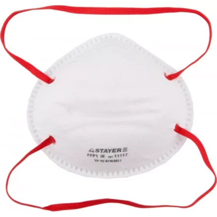 Полумаска фильтрующая STAYER &quot;MASTER&quot; коническая, многослойная, класс защиты FFP1 11117 купить в Челябинске