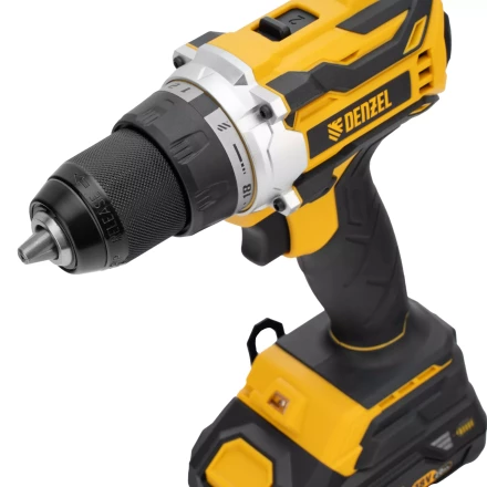 Дрель-шуруповерт аккумуляторная Denzel  BLDL-18-0 26140, бесщет.2 Li-Ion, 18 В купить в Челябинске