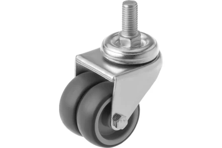 Колесо аппаратное поворотное SCtnd 25 50 мм двойное с болтом 1047170 купить в Челябинске