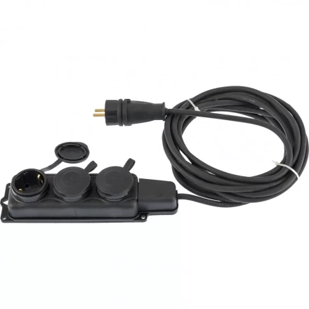 Удлинитель электрический силовой 10 м 3 х 1,5 мм 16 А тип УХЗ-16 Россия Denzel 96025 купить в Челябинске