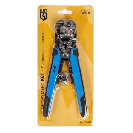 Автоматический многофункциональный стриппер КВТ WS-17 для снятия изоляции с проводов 0.05–10 мм(84418) купить в Челябинске