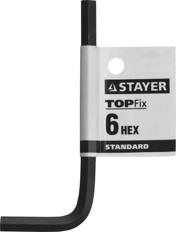 Ключ имбусовый STAYER "STANDARD", сталь, черный, 6мм 27405-6 купить в Челябинске