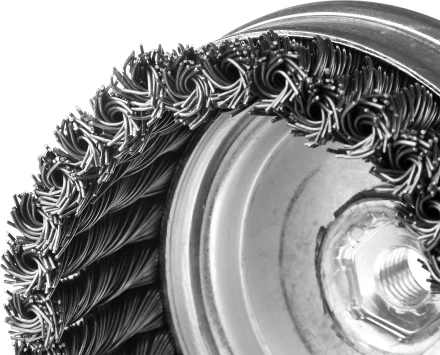 ЗУБР &quot;ПРОФЕССИОНАЛ&quot;. Щетка чашечная усиленная для УШМ, плетеные пучки стальной проволоки 0,8мм, 100ммхМ14 35271-100_z02 купить в Челябинске