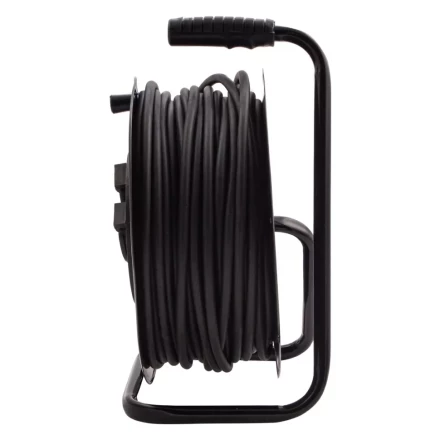 Удлинитель силовой 50 м, 16А, тип УХз16, КГ 3 x 2.5 мм, на стальной катушке, 4 розетки Сибртех 95880 купить в Челябинске