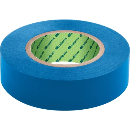 Изолента ПВХ 15 мм х 10 м 130 мкм синяя СИБРТЕХ 88787 купить в Челябинске