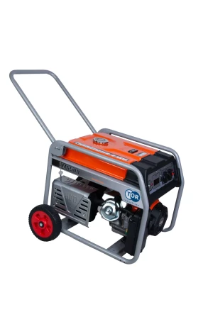 Генератор бензиновый TOR KM6500H 5,0 кВт 220В 27 л с электростартером и колесами 1018117 купить в Челябинске