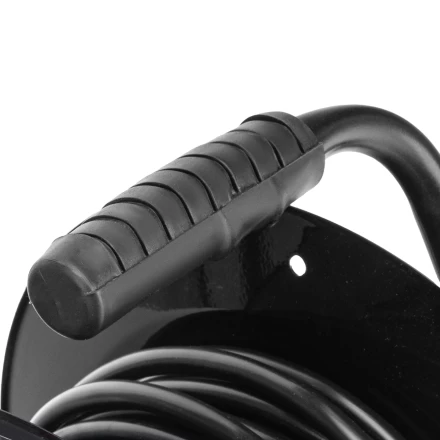 Удлинитель силовой Сибртех 20 м, 16А, тип УХз16, ПВС 3 x 2.5 мм, на стальной катушке, 4 розетки  95872 купить в Челябинске