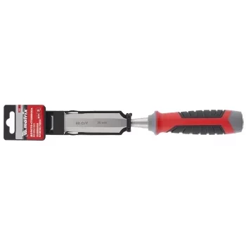 Долото-стамеска 26 мм 60 CrV трехкомпонентная обрезиненная рукоятка MATRIX 24761 купить в Челябинске