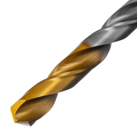Сверло спиральное по металлу Denzel, 9 x 125 мм, Р6М5, Golden Tip, 718241 купить в Челябинске