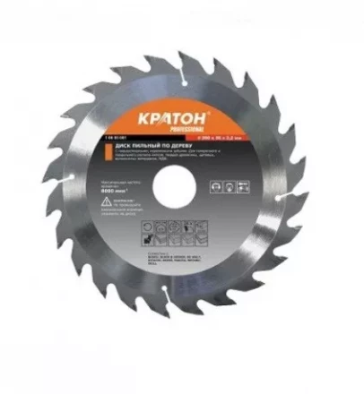 Диск пильный по дереву Кратон PROFESSIONAL 250 х 32 х 2,9 мм 40Т 1 06 03 036 купить в Челябинске