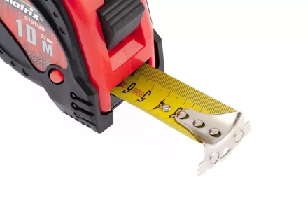 Рулетка Status magnet 3 fixations 10 м х 32 мм обрезиненный корпус зацеп с магнитом  MATRIX 31000 купить в Челябинске