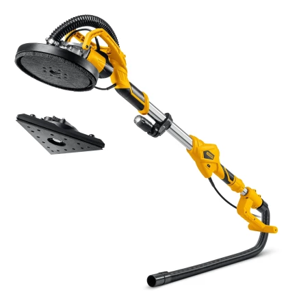 STEHER d225 мм, 800 Вт, сменные основания, подсветка, шлифовальная машина для стен (жираф) (DWC-800) купить в Челябинске