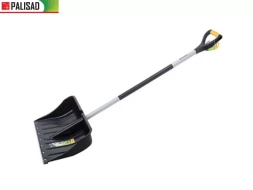Лопата снеговая 540 х 375 мм длина 1520 мм металл. эргон.черенок стальн. окант PALISAD 61568