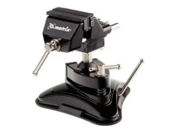 Тиски настольные,резиновая вакуумная присоска,шарнирный механизм,ширина рабочих губок 70 мм MATRIX 18506