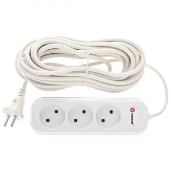 Удлинитель бытовой серия EU, без заземления, 7м, 3 роз., 6А Stern 95728 купить в Челябинске