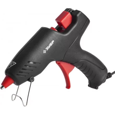 Пистолет ЗУБР &quot;МАСТЕР&quot; клеевой (термоклеящий), электрический, эргономичная рукоятка, рабочая температура 193град, d=12мм, 40Вт 06850-55-12_z02 купить в Челябинске