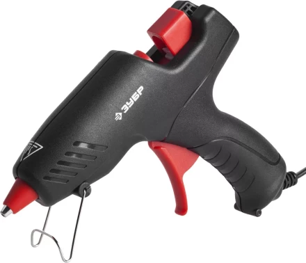 Пистолет ЗУБР &quot;МАСТЕР&quot; клеевой (термоклеящий), электрический, эргономичная рукоятка, рабочая температура 193град, d=12мм, 40Вт 06850-55-12_z02 купить в Челябинске