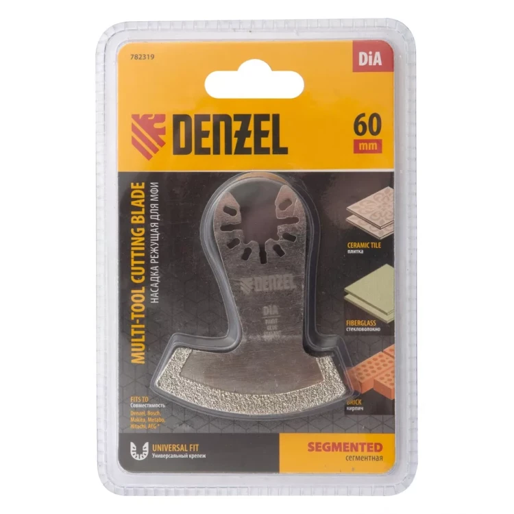 Насадка для МФИ режущая сегментная Denzel 782319, DiA, по камню и плитке, 57 мм купить в Челябинске