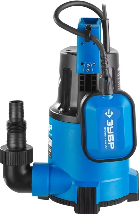 Насос ЗУБР &quot;ПРОФЕССИОНАЛ&quot; Т3 погружной дренажный для чистой воды (d пропускаемых частиц до 5мм), 400Вт, пропускная способность 140л/мин, напор 8,0м НПЧ-Т3-400 купить в Челябинске