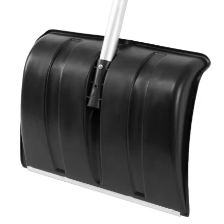 Лопата для уборки снега пластиковая, 470х350х1340 мм, алюминиевый черенок, Россия, Сибртех 61662 купить в Челябинске