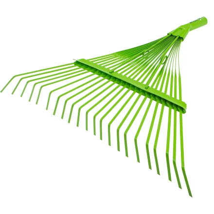 Грабли веерные стальные Palisad, 565 мм, 22 плоских зуба, эмалированные, усиленные, без черенка, 617015 купить в Челябинске