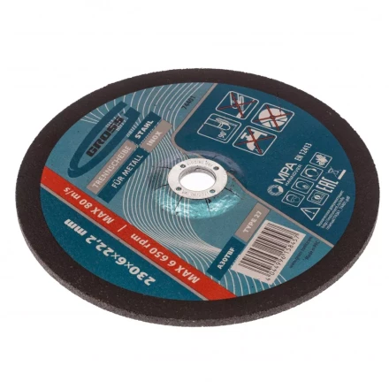 Круг шлифовальный по металлу 230 х 6,0 х 22,2мм Gross 74401 купить в Челябинске