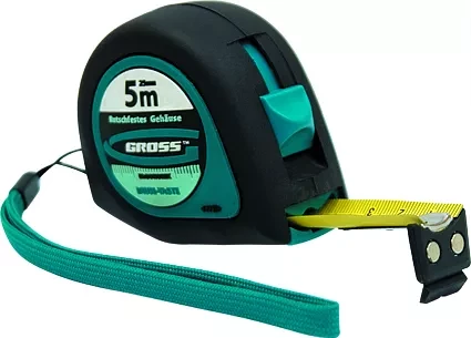 Рулетка "Ergonomisch" 3 м x 16 мм магнитный обрезиненный зацеп  GROSS 31101 купить в Челябинске