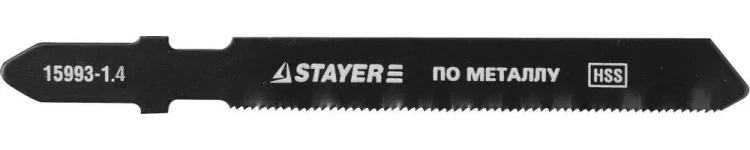 Полотна STAYER "PROFI", T118A, для эл/лобзика, HSS, по металлу (1,5-2мм), EU-хвост., шаг 1,4мм, 50мм, 2шт 15993-1.4_z01 купить в Челябинске