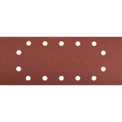 Лист шлифовальный ЗУБР "МАСТЕР", 14 отверстий, для ПШМ на зажимах, Р320, 115х280мм, 5шт 35594-320