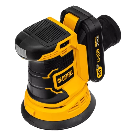 Машина шлифовальная эксцентриковая аккумуляторная Denzel 28470 COS-125, 18В Li-Ion купить в Челябинске