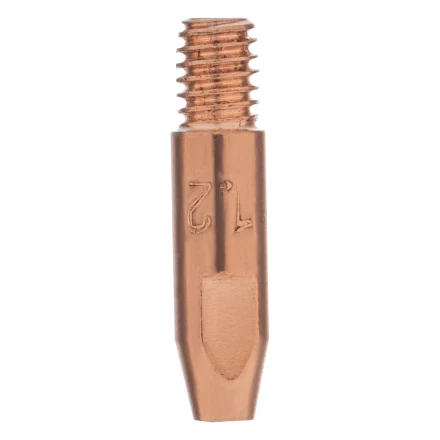 Токосъемный наконечник под проволоку 1,2 мм, М6х28, E-CU, 20 шт для MIG горелки тип 24 Denzel 93648 купить в Челябинске