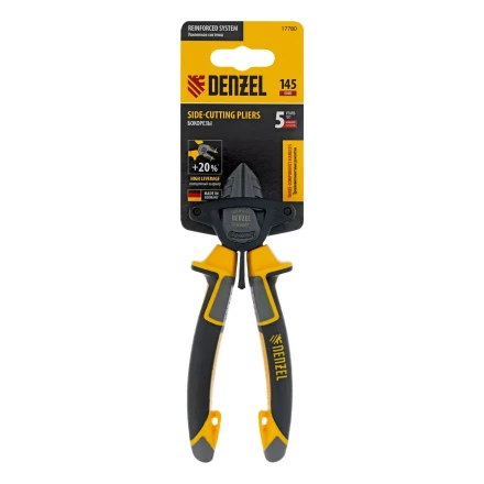 Бокорезы 145 мм Denzel 17780, трехкомпонентные рукоятки купить в Челябинске