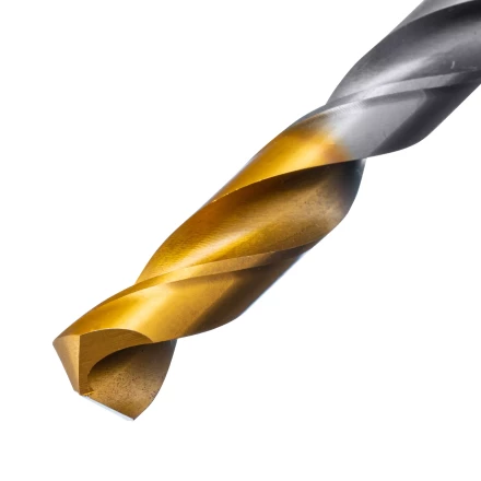 Сверло спиральное по металлу Denzel, 11 x 142 мм, Р6М5, Golden Tip, 718243 купить в Челябинске
