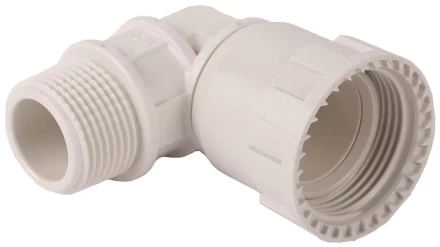 Переходник угловой 90° ЗУБР &quot;ШиреФит&quot; &quot;накидная гайка - наружная резьба&quot;, 32мм - 1&quot; 51485-32-1 купить в Челябинске