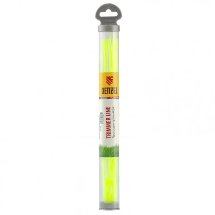 Леска для триммера круглая нарезанная 2,4 мм х 30 см 20 шт тубус Flex cord Denzel 96105 купить в Челябинске