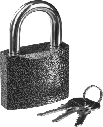 Замок STAYER &quot;STANDARD&quot; навесной, металлический корпус, закаленная дужка, 63 мм 37160-60 купить в Челябинске