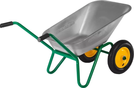 Тачка GRINDA садовая двухколесная, 80 л, грузоподъемность 120 кг 422400_z01 купить в Челябинске