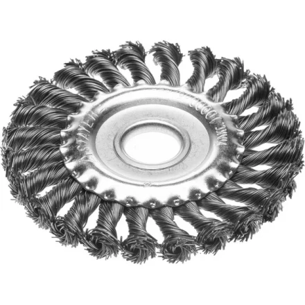 STAYER "PROFESSIONAL". Щетка дисковая для УШМ, жгутированная стальная проволока 0,5мм, 150ммх22мм 35120-150 купить в Челябинске