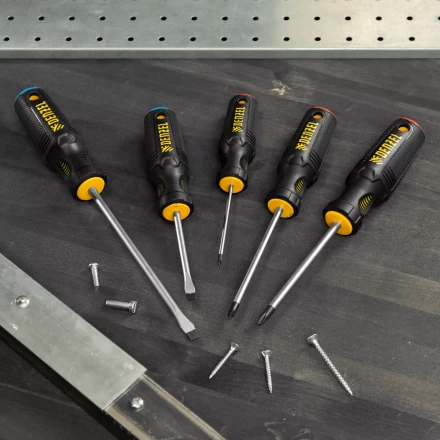 Набор отверток 5 шт Denzel, PH+SL, S2, 3к рукоятка, 122157 купить в Челябинске