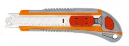 Нож пластиковый  18 мм обрезиненный корпус  Кратон 2 13 03 008