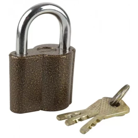 Замок ЗУБР &quot;МАСТЕР&quot; навесной, компактный корпус, дисковый механизм секрета, ключ 7 &quot;пинов, 48х41мм 3720-26_z01 купить в Челябинске