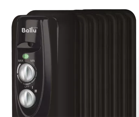 Маслянный радиатор обогреватель электрический BALLU Classic black BOH/CL-05BRN 1000 купить в Челябинске