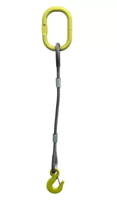 Строп канатный одноветвевой 1СК 0.75 т L=6 м с кч din 0.75 т опрессовка купить в Челябинске