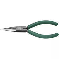 Тонкогубцы KRAFTOOL "KRAFT-MINI", обливные рукоятки, CrV сталь, 140мм 220017-3-14