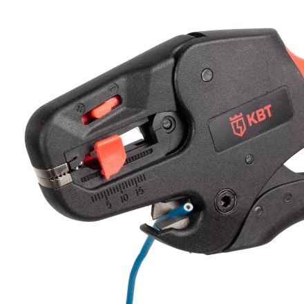 Автоматический торцевой стриппер КВТ WS-22т для снятия изоляции с проводов 0.08–10 мм (86599) купить в Челябинске