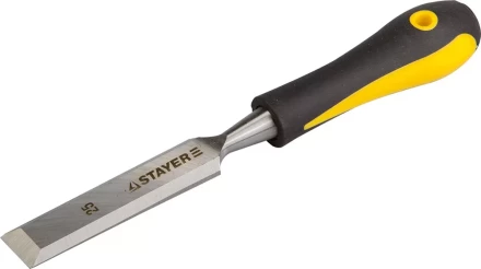 Стамеска с двухкомпонентной ручкой, 25мм, STAYER Profi 18205-25 купить в Челябинске