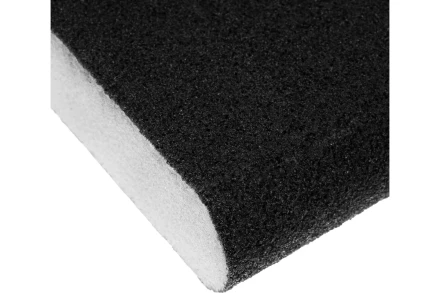 Губка для шлифования, 100 х 70 х 25 мм, овал, Средняя жесткость, P 100 Сибртех 757387 купить в Челябинске