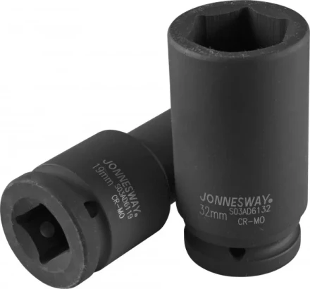 Головка ударная шестигранная 3/4&quot; М24 удлиненная S03AD6124 Jonnesway 48585 купить в Челябинске